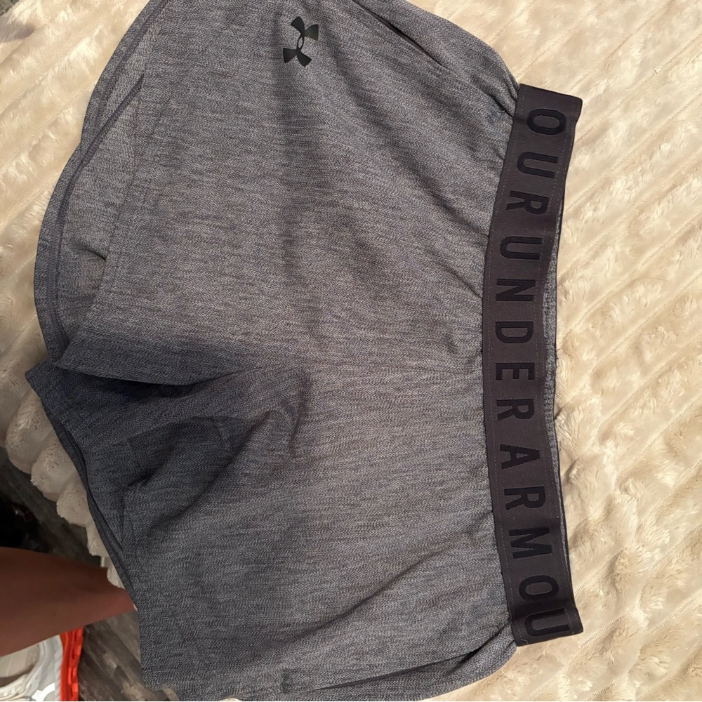 Under Armour Gray Athletic Shorts Lightweight Performance